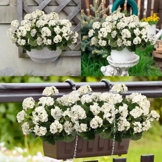 8PCS 14.4" Artificial Flowers (White) {4}
