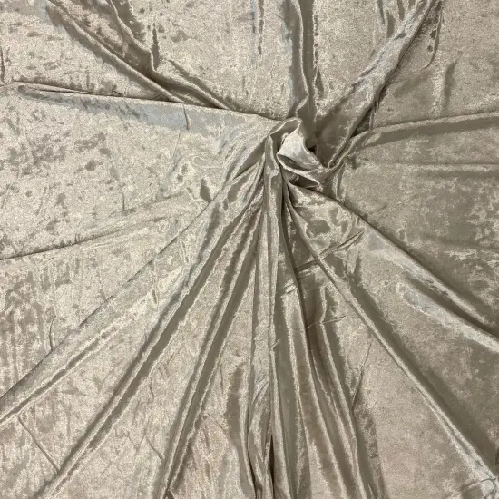 1 Yard Crushed Stretch Velvet Fabric for Apparel Costumes Leggings Tops 60" Width Dusty Mauve Pink {6}