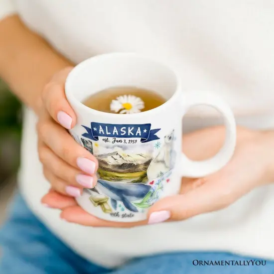 Artistic Alaska State Themes and Landmarks Mug {2}
