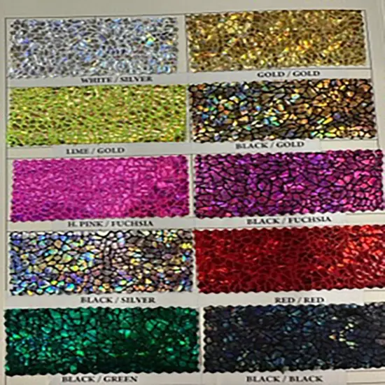 1 Yard Nylon Spandex Hologram & Illusion Foil Color Card Fabric for Costumes Dancewear Crafts Apparel Sewing {2}