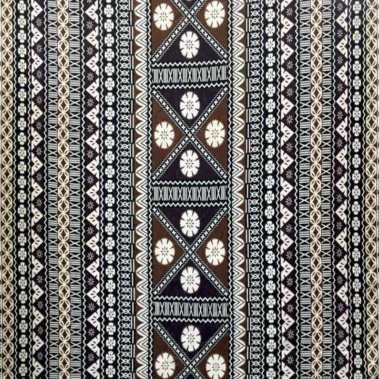 1 Yard Fijian Tapa Polyester Fabric 56 Inch Width Golden Brown {1}