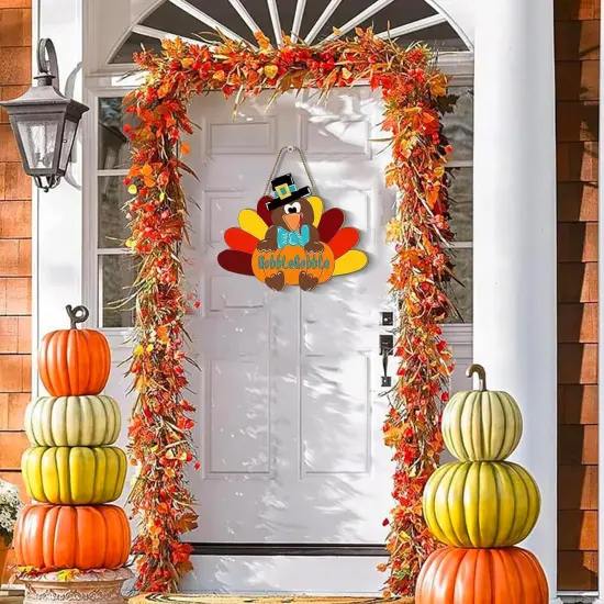 Thanksgiving Door Sign Fall Decor {3}