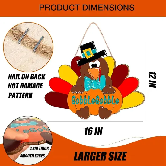 Thanksgiving Door Sign Fall Decor {4}