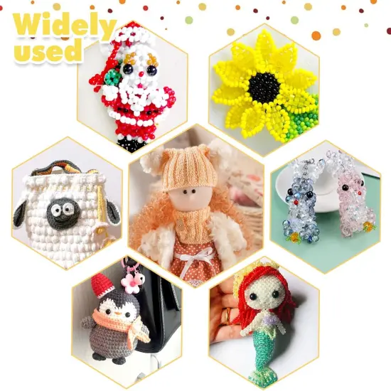 736pcs Sew in Eyes and Noses Crafts Crochet {4}