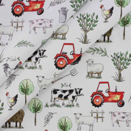 Richloom ON THE FARM FIELD - Cotton Canvas Fabric Sand {1}