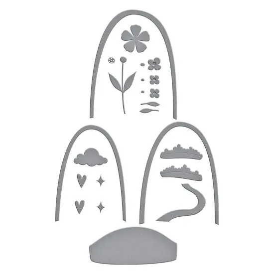 Spellbinders Etched Dies From Storytelling-Over The Rainbow {3}