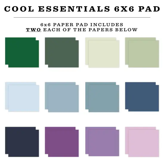 Echo Park Double-Sided Paper Pad 6"X6"-Cool {3}