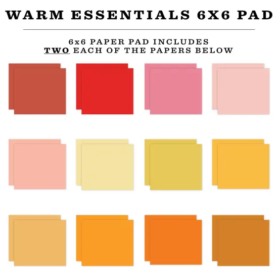 Echo Park Double-Sided Paper Pad 6"X6"-Warm {3}