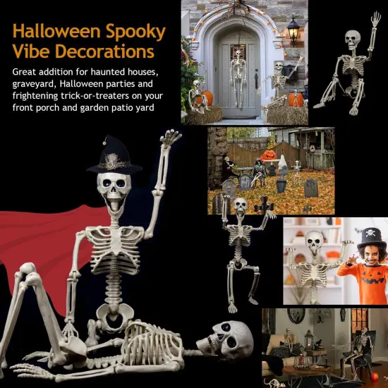 2 Pack 40 Inches Halloween Skeleton {4}