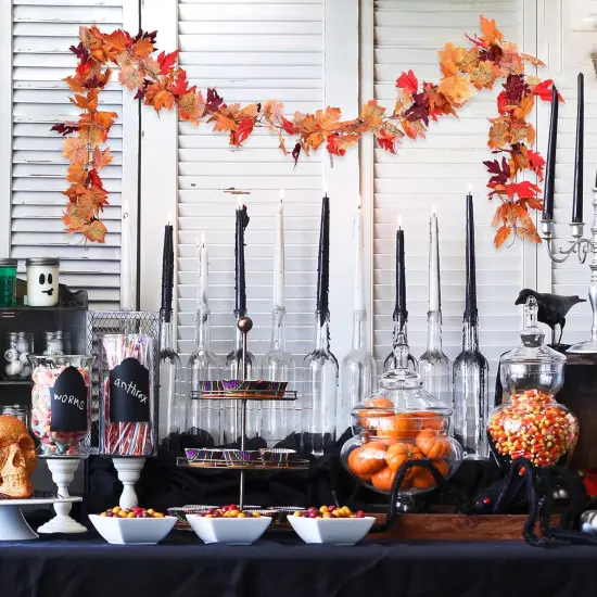 Ft Fall Garland Maple Leaf for Mantle {4}