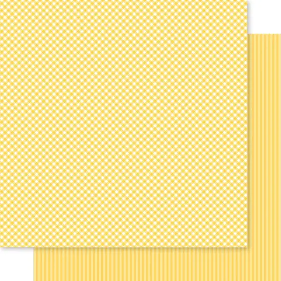 Bella Besties Gingham & Stripes Double-Sided Cardstock 12X12 {2}