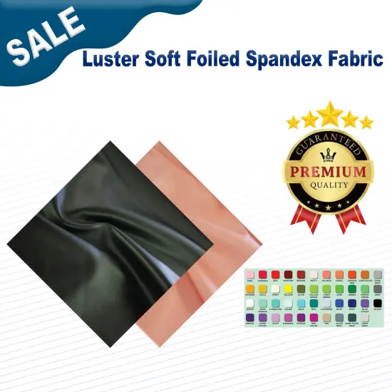 Luster Soft Foiled Spandex Fabric Lilac {2}