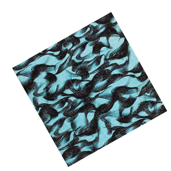 1 Yard Dots on Waves Printed Spandex Fabric {5}