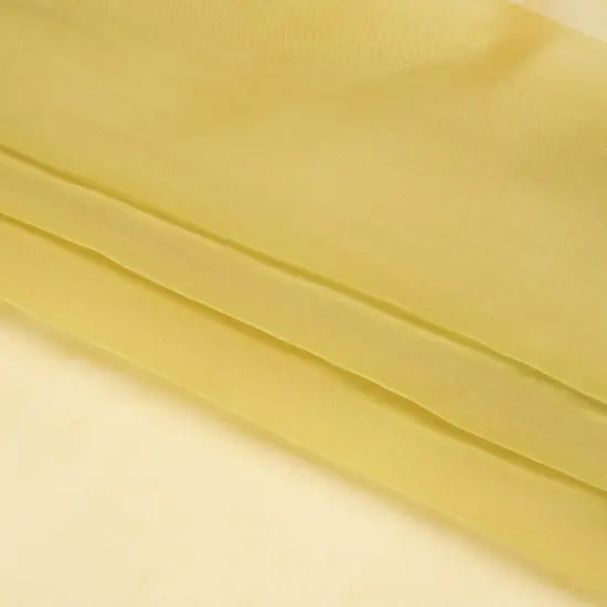 1 Yard Chiffon Like Silk Voile 54" Wide Citron Iridescent Fabric for Dresses & Skirts {4}