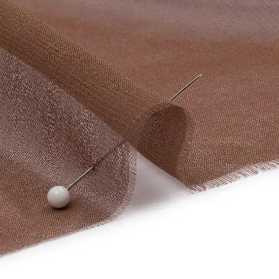 1 Yard Smooth Cappuccino Premium Silk Chiffon Fabric Perfect for Elegant Couture Creations 54 Inch Width {2}