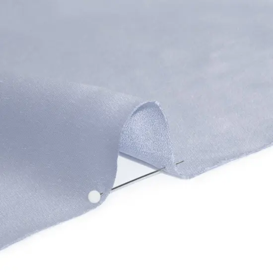 1 Yard Icelandic Blue Silk Crepe Back Satin Soft Smooth Elegant Sewing Fabric for Evening Gowns 44 inch Width {2}