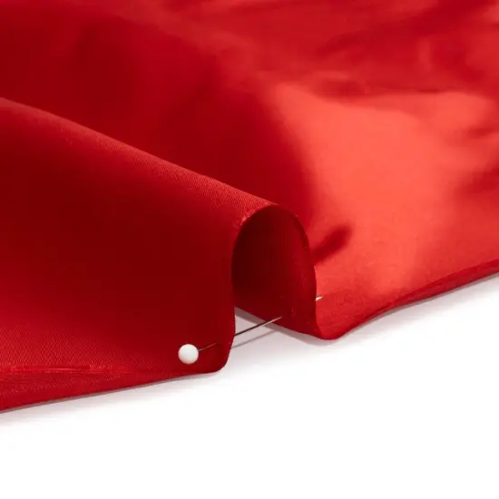 1 Yard Roja Red Silk Duchesse Satin Premium Luxurious Satin Fabric, 59 Inches Width {2}