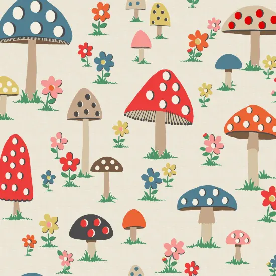 Cath Kidston Mushrooms Multi Wallpaper {2}