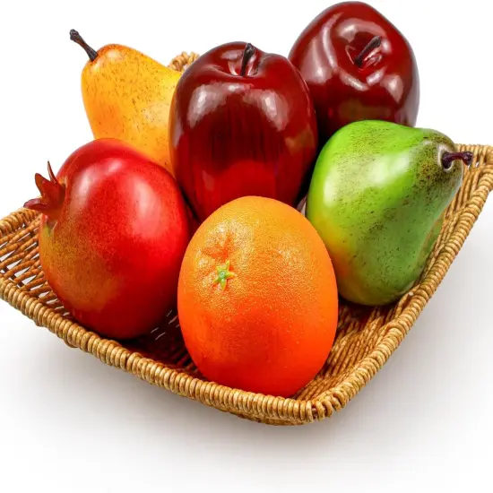 6 Pcs Artificial Fruit Pack {1}