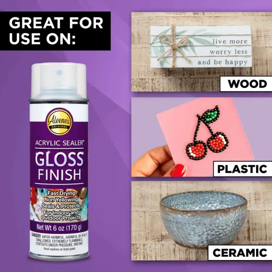 Aleene''s Acrylic Spray Sealer Gloss Finish 6 oz. 3 Pack {4}