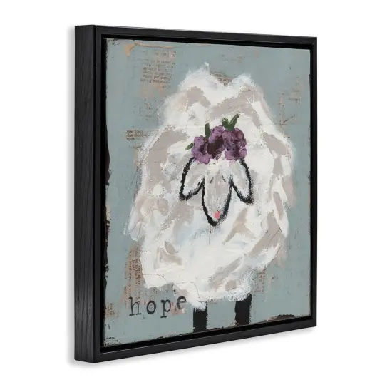 Stupell Industries Uplifting Hope Sheep Floating Frame, design by Cassandra Cushman {9}