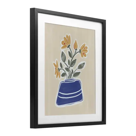 Stupell Industries April Spring Daisy Vase Framed Print Under Glass, design by Beki Marquardt {3}