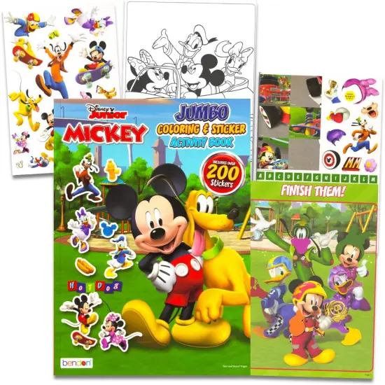 Mickey Activity Book with 200+ Stickers Plus Mickey Coloring Pages {2}