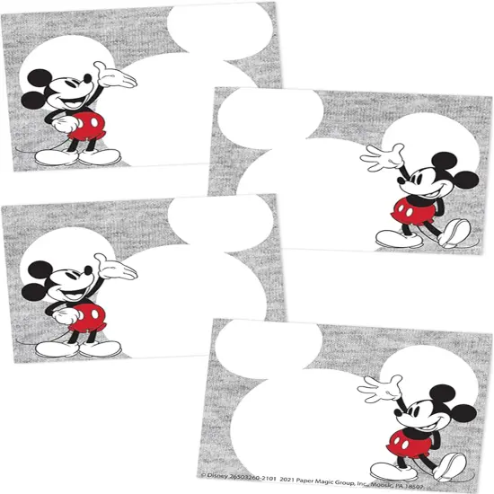 40 Pieces-Disney Retro Mickey Mouse Self-Adhesive Student Name Tags for Teachers {1}