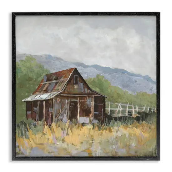 Stupell Industries Rustic Rural Lodge Framed Giclee Wall Art Design by Jacob Q {7}