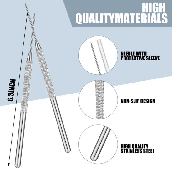 16 Pieces Clay Needle Tools Ceramic Detail Pottery Sculpture Needle Detail Modeling Clay Tool Kit {4}