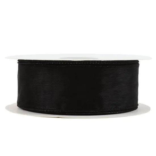 LaRibbons 1 1/2" - 2 1/2" Wired Sheer Ribbon | 50 Yard Roll {3}