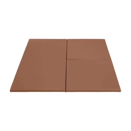 Play Patch Activity Mat Squares, Modular Playmat, 4-Pack Chocolate {1}