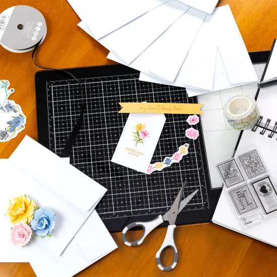 Harmony Paper Inkjet Printable Glitter EnvelopesA7-Crystal White, 200 GSM {4}