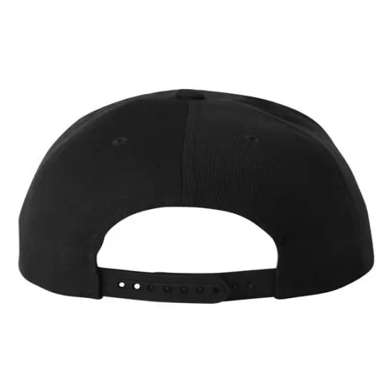 YP Classics&reg; Flat Snapback Cap Black {2}