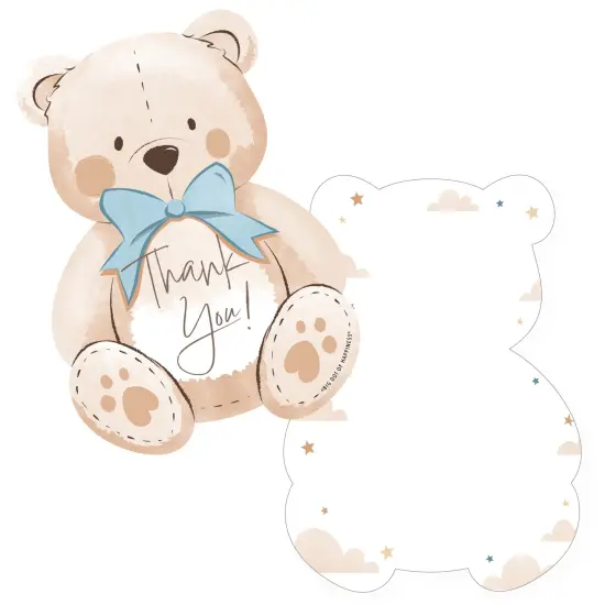Big Dot of Happiness We Can Bearly Wait - Shaped Thank You Cards - Teddy Bear Baby Shower Thank You Note Cards with Envelopes - Set of 12 {1}