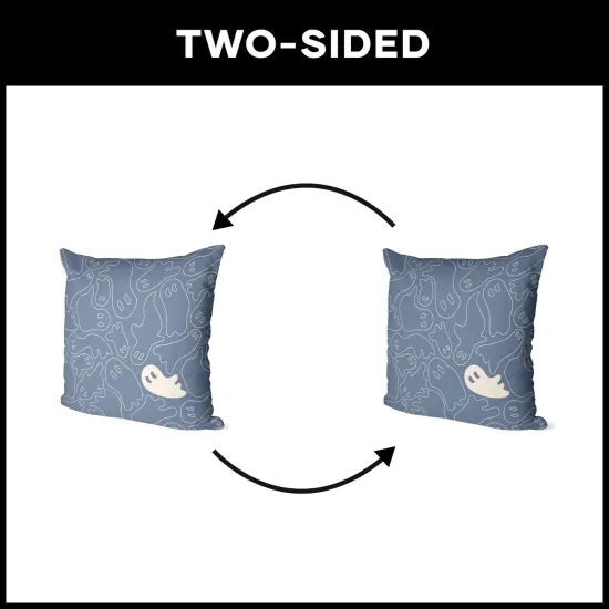 Halloween 18 Inch Throw Pillow Ghost Shapes {6}