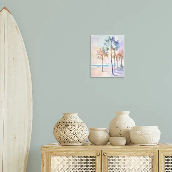 Stupell Industries Pastel Warm Palm Trees Wall Plaque Design by Arlington Prints {2}
