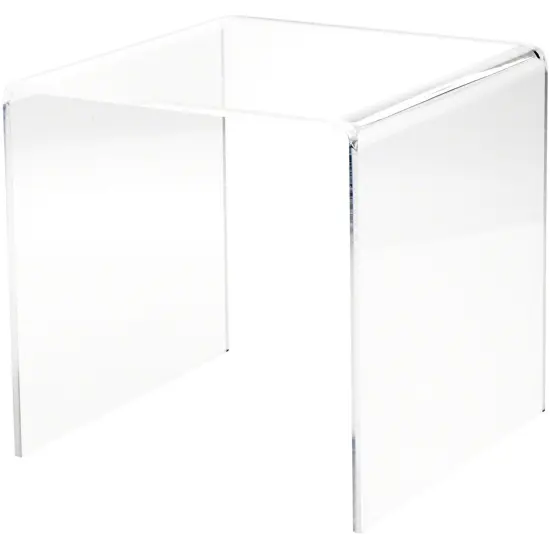Plymor Clear Acrylic Square Display Riser, 9" H x 9" W x 9" D (1/4" thick) {2}