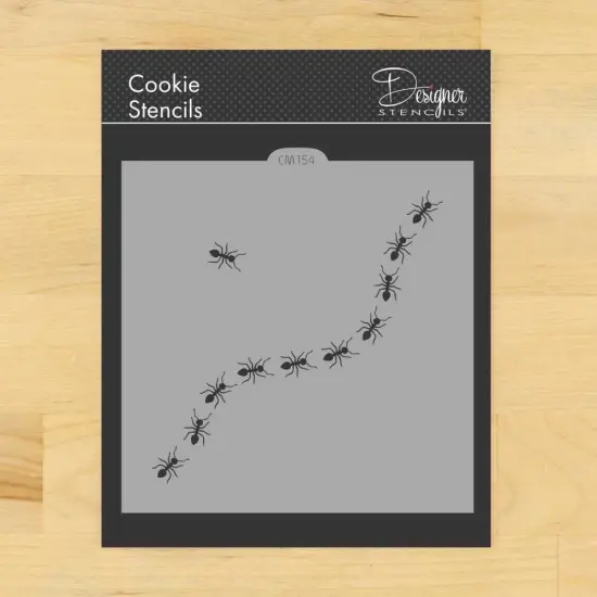 Trailing Ants Cookie & Craft Stencil | CM154 by Designer Stencils | Baking Stencils for Royal Icing, Airbrush, Dusting Powder | {1}