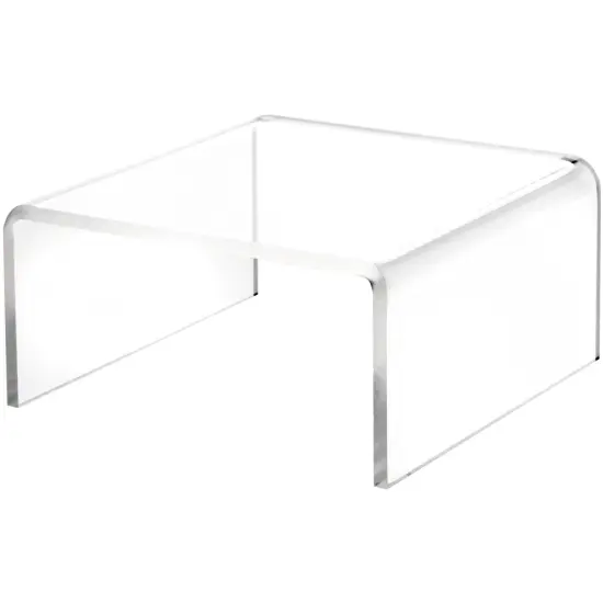 Plymor Clear Acrylic Short Square Display Riser, 2.5" H x 5" W x 5" D (3/16" thick) {2}