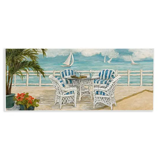 Stupell Industries Summer Beach View Deck Wall Plaque Design by Charlene Olson {1}