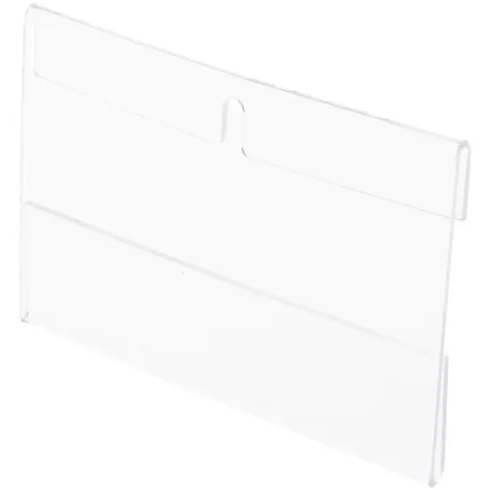 Plymor Clear Acrylic Top-Fold Literature Sign Holder Frame (Wall Mount), 6" W x 4" H {2}