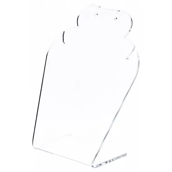 Plymor Clear Acrylic Necklace/Earring Combo Display Stand, 4.625" W x 3" D x 5.25" H {2}