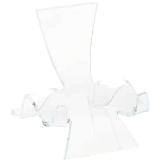 Plymor Clear Acrylic Wave Display Easel, 2.625" H x 2.25" W x 2.75" D {2}