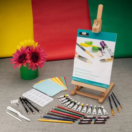 REA5220 | Mixed Media H-Frame Easel Art Set - 52pc {3}