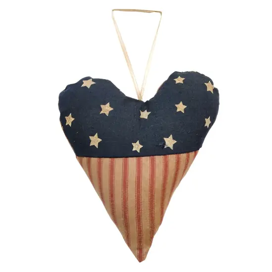 Vintage Style Heart Ornament with Ribbon Hanger for Home Display {1}