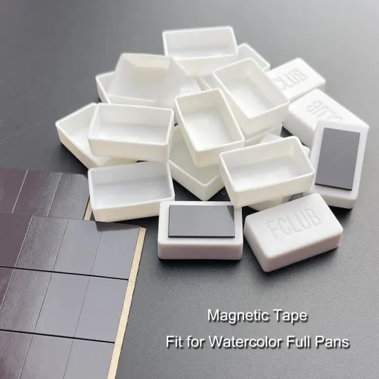 Empty Watercolor Palette, 20 Wells with Magnetic Strips and Lightweight, Metal Watercolor Palette, Paint Holder, Paint Palette, Paint Tray Palettes {3}