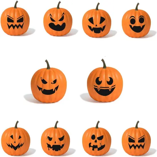 24 Pcs Halloween Pumpkin Decorating Stickers {4}