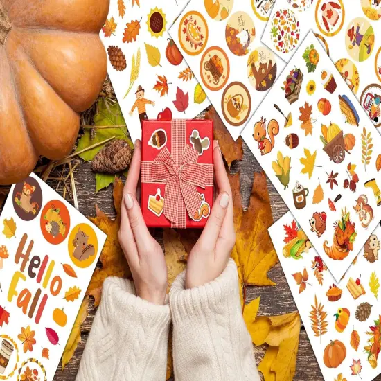 Hello Fall Stickers for Kids {4}