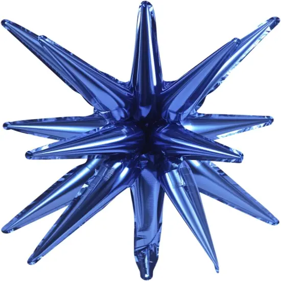 10 Pcs Star Balloons Explosion Starburst Balloons One-Piece Foil Cone Balloons for Birthday Wedding Anniversary Party Backdrop Decoration (Navy Blue, 27 Inch) {2}